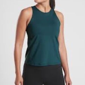 EUC Athleta Lightning Support Tank Lagoon Teal M Yoga Pilates Climb Lift